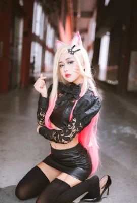 리그 오브 레전드 Ahri@budbudero0 (사진: @久久 holiday) (CICF 중국 국제 만화 축제 애니메이션 및 게임 전시회) (사진 10 장)