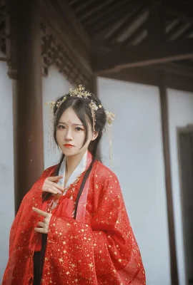 Xia Ningning-Hanfu 개인 사진, 긴 머리가 허리에 닿을 때까지 기다리십시오