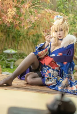 “FGO-Artoria”의 아키라와 코기의 기모노는 그들의 인상적인 모습을 돋보이게 하며 사람들을 두근거리게 합니다 (사진 46장)