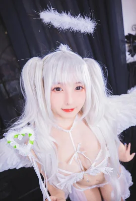 Kagakusaka Mafuyu의 “White Angel”섹시 란제리에서 눈을 뗄 수 없습니다 (69 사진)