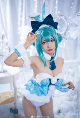 初音未来 兔女郎.Ver 白兔MIKU @MAY为穷所困 (9 photos)