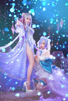 Miyana咪呀&紫玥桃 水晶连衣裙