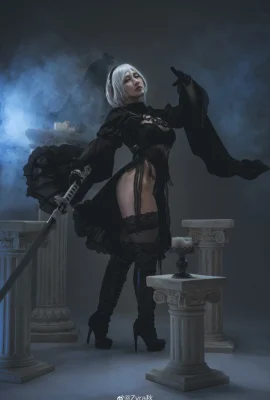 NieR: Automata 2B(흰색): @你里松_, 2B(검은색): @Zyra秋(사진 9장)