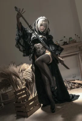(천모모) 니어 오토마타 블랙 플라워 웨딩 (NieR Automata)
