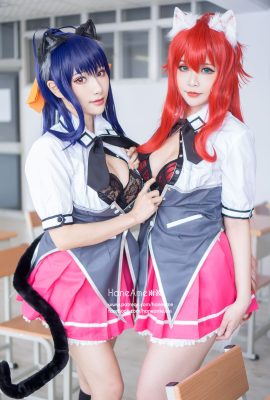 하이스쿨 D×D 히메지마 아케노×리아스 그레모리