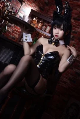(Azurlane Atago) 토끼 소녀 코스프레 (22 사진)